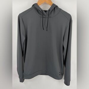 Rhône men’s esssnetial performance midweight hoodie iron gate gray size S